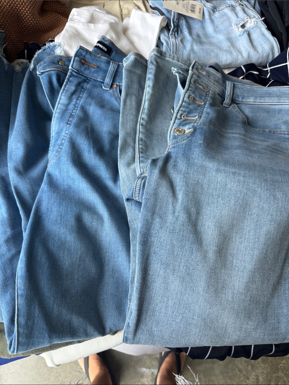 Express Light Blue Skinny Jeans - Women's Denim